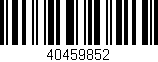 Código de barras (EAN, GTIN, SKU, ISBN): '40459852'