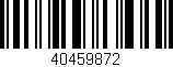 Código de barras (EAN, GTIN, SKU, ISBN): '40459872'