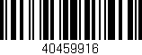 Código de barras (EAN, GTIN, SKU, ISBN): '40459916'