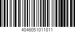 Código de barras (EAN, GTIN, SKU, ISBN): '4046051011011'
