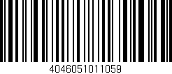 Código de barras (EAN, GTIN, SKU, ISBN): '4046051011059'