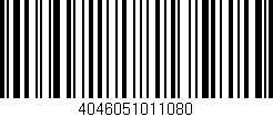 Código de barras (EAN, GTIN, SKU, ISBN): '4046051011080'
