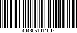Código de barras (EAN, GTIN, SKU, ISBN): '4046051011097'