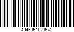 Código de barras (EAN, GTIN, SKU, ISBN): '4046051029542'