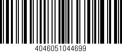 Código de barras (EAN, GTIN, SKU, ISBN): '4046051044699'