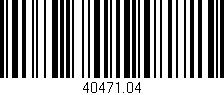 Código de barras (EAN, GTIN, SKU, ISBN): '40471.04'