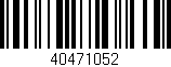 Código de barras (EAN, GTIN, SKU, ISBN): '40471052'