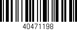 Código de barras (EAN, GTIN, SKU, ISBN): '40471198'