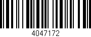 Código de barras (EAN, GTIN, SKU, ISBN): '4047172'