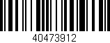 Código de barras (EAN, GTIN, SKU, ISBN): '40473912'
