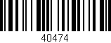 Código de barras (EAN, GTIN, SKU, ISBN): '40474'