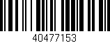 Código de barras (EAN, GTIN, SKU, ISBN): '40477153'