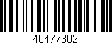 Código de barras (EAN, GTIN, SKU, ISBN): '40477302'