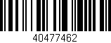 Código de barras (EAN, GTIN, SKU, ISBN): '40477462'