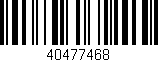 Código de barras (EAN, GTIN, SKU, ISBN): '40477468'