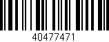 Código de barras (EAN, GTIN, SKU, ISBN): '40477471'