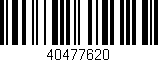 Código de barras (EAN, GTIN, SKU, ISBN): '40477620'