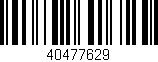 Código de barras (EAN, GTIN, SKU, ISBN): '40477629'