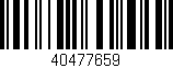 Código de barras (EAN, GTIN, SKU, ISBN): '40477659'