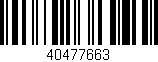 Código de barras (EAN, GTIN, SKU, ISBN): '40477663'