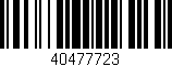 Código de barras (EAN, GTIN, SKU, ISBN): '40477723'