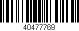 Código de barras (EAN, GTIN, SKU, ISBN): '40477769'