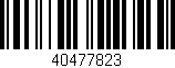 Código de barras (EAN, GTIN, SKU, ISBN): '40477823'