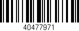 Código de barras (EAN, GTIN, SKU, ISBN): '40477971'