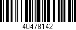 Código de barras (EAN, GTIN, SKU, ISBN): '40478142'