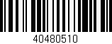 Código de barras (EAN, GTIN, SKU, ISBN): '40480510'