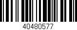 Código de barras (EAN, GTIN, SKU, ISBN): '40480577'