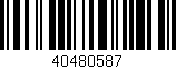 Código de barras (EAN, GTIN, SKU, ISBN): '40480587'