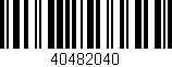 Código de barras (EAN, GTIN, SKU, ISBN): '40482040'