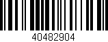 Código de barras (EAN, GTIN, SKU, ISBN): '40482904'