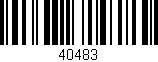 Código de barras (EAN, GTIN, SKU, ISBN): '40483'