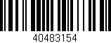 Código de barras (EAN, GTIN, SKU, ISBN): '40483154'