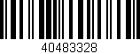 Código de barras (EAN, GTIN, SKU, ISBN): '40483328'