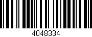 Código de barras (EAN, GTIN, SKU, ISBN): '4048334'