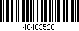Código de barras (EAN, GTIN, SKU, ISBN): '40483528'