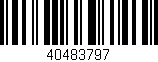 Código de barras (EAN, GTIN, SKU, ISBN): '40483797'