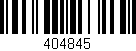 Código de barras (EAN, GTIN, SKU, ISBN): '404845'