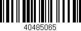 Código de barras (EAN, GTIN, SKU, ISBN): '40485065'