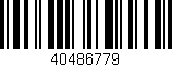 Código de barras (EAN, GTIN, SKU, ISBN): '40486779'