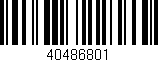 Código de barras (EAN, GTIN, SKU, ISBN): '40486801'