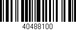 Código de barras (EAN, GTIN, SKU, ISBN): '40488100'