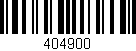 Código de barras (EAN, GTIN, SKU, ISBN): '404900'