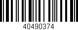 Código de barras (EAN, GTIN, SKU, ISBN): '40490374'