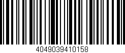 Código de barras (EAN, GTIN, SKU, ISBN): '4049039410158'