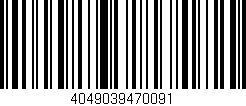 Código de barras (EAN, GTIN, SKU, ISBN): '4049039470091'