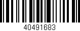 Código de barras (EAN, GTIN, SKU, ISBN): '40491683'